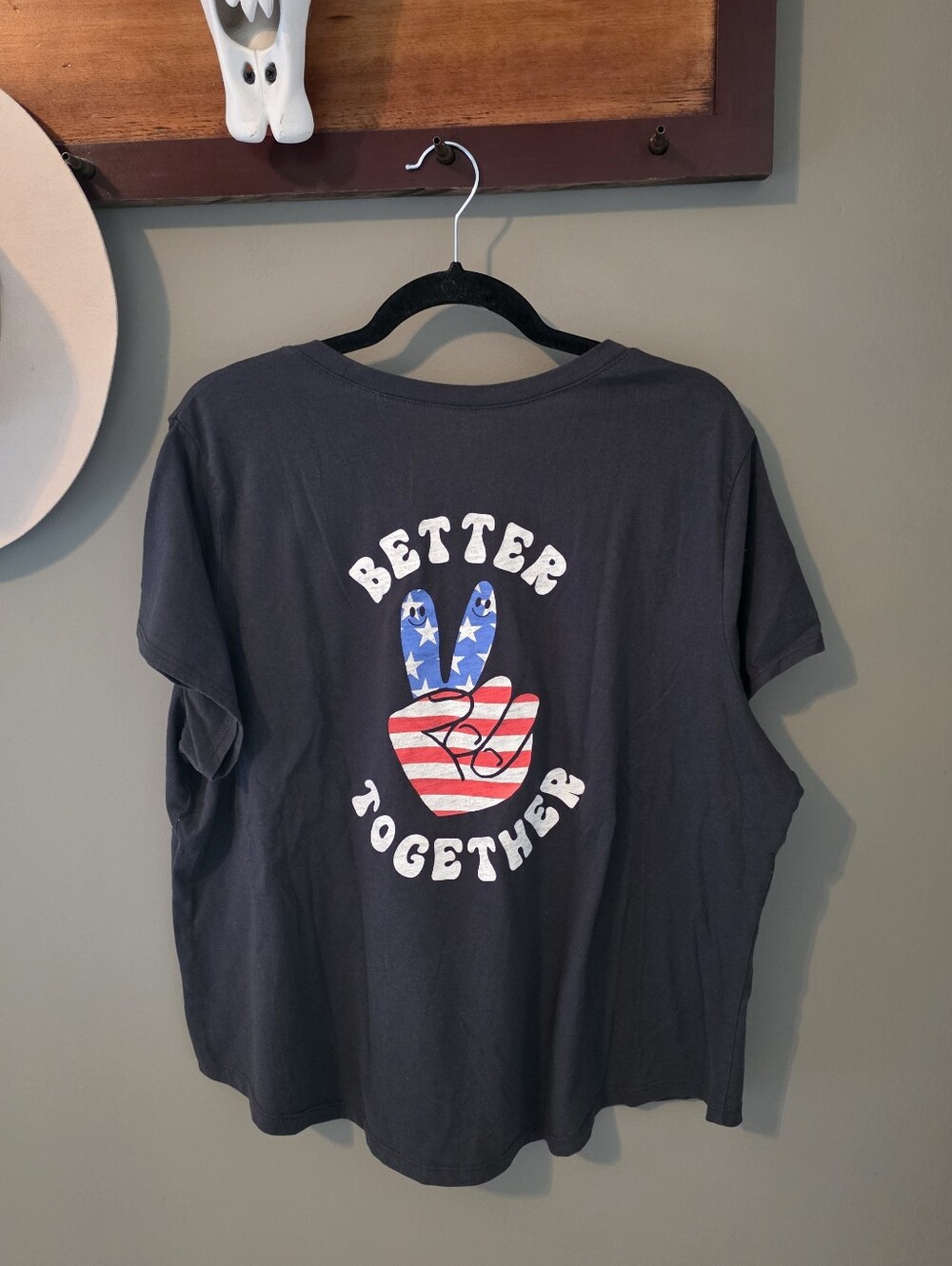 Old Navy Better Together Peace Sign Graphic Tee XXL